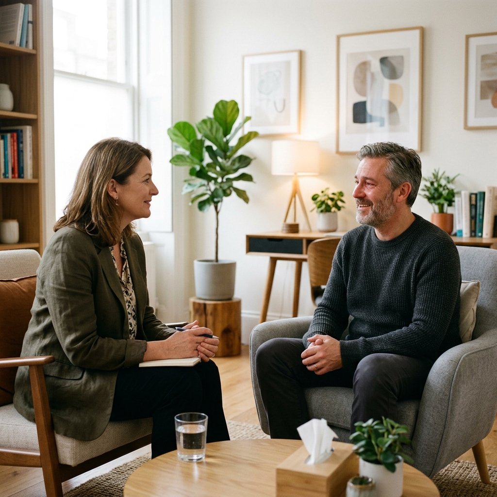 Individual counselling session at Camp David UK
